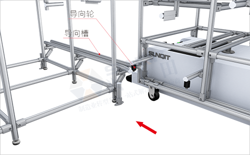 AGV周轉車+物料架(兩側型)